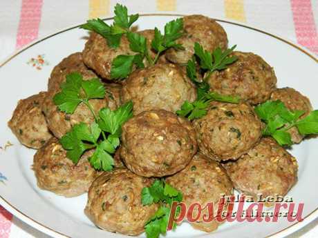 Мясные фрикадельки с овсянкой и творогом в духовке!.