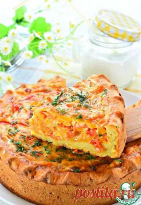 Открытый овощной пирог - кулинарный рецепт