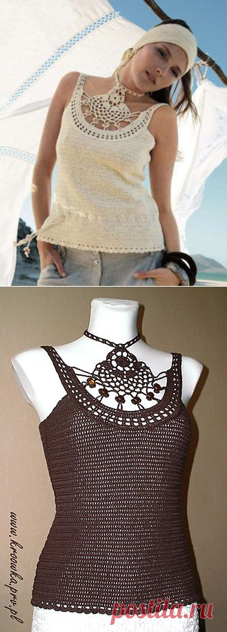 Интересный топ крючком