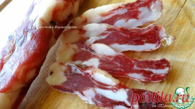 Сыровяленая домашняя колбаска Кулинарный рецепт