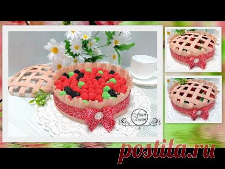 DIY🎂СУПЕР ПИРОГ ИЗ МАРМЕЛАДОК🎂ТОРТ ИЗ КОНФЕТ в подарок на 8 МАРТА ИЛИ ДЕНЬ РОЖЕДНИЯ🎂Анна Кохан