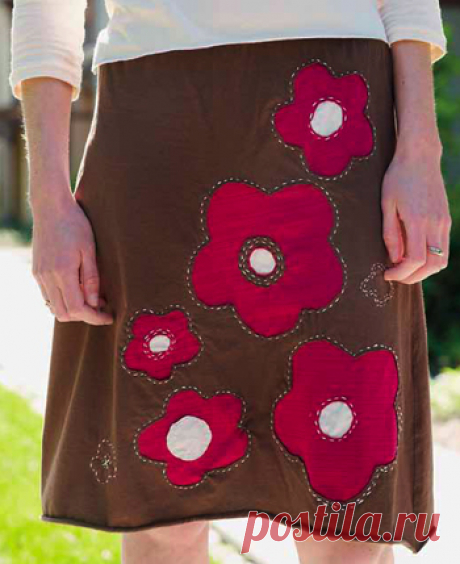 True Love ~ Reverse-Appliqué Skirt | Sew Mama Sew
