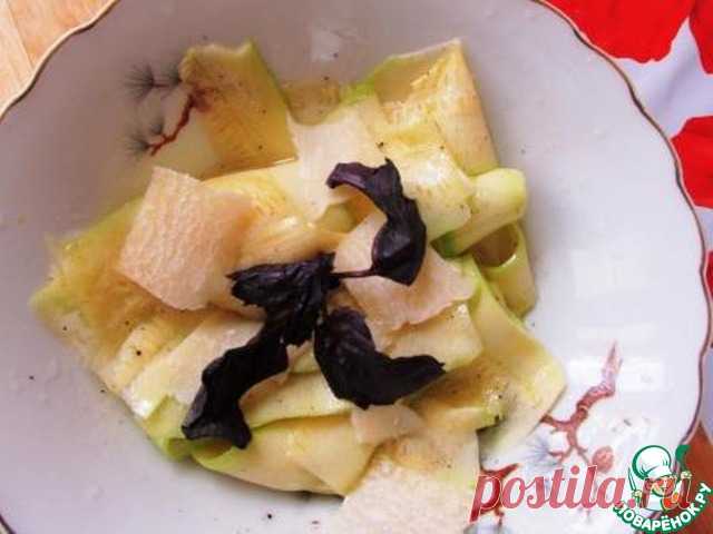 Карпаччо из кабачков - кулинарный рецепт