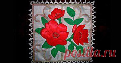Салфетка с маками. Гильоширование |Горячие кружева. Гильоширование или выжигание по ткани