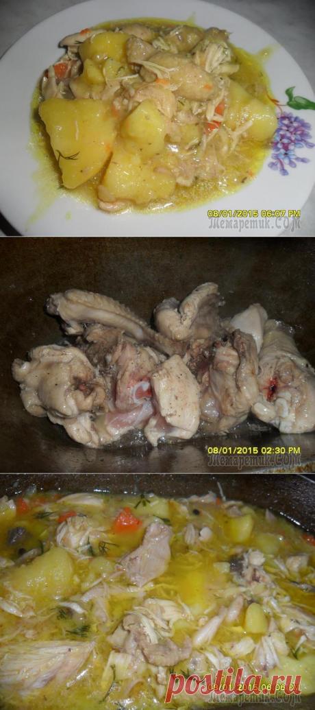 Картошка и курица, что может быть проще))))