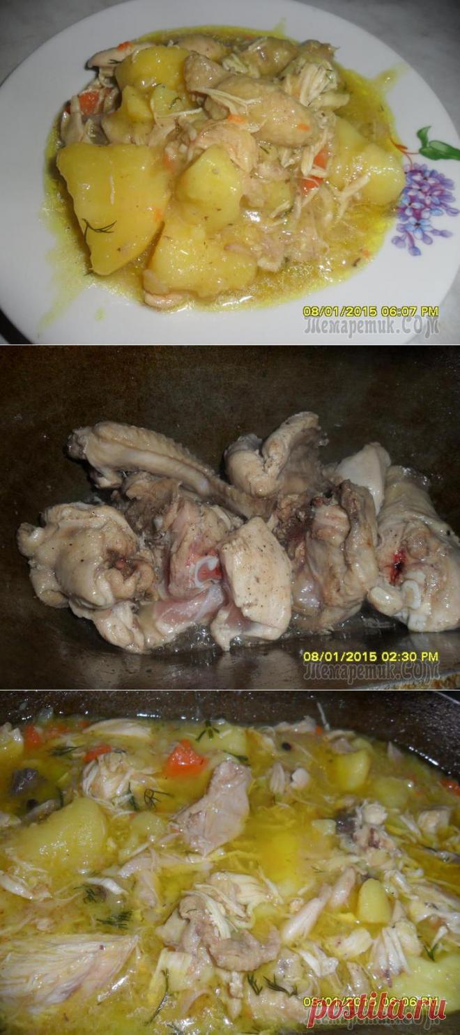 Картошка и курица, что может быть проще))))