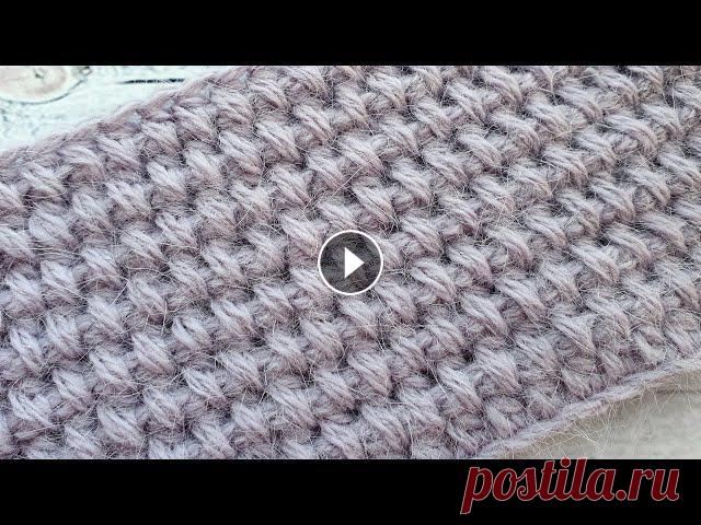 Новый способ вязания и новый УЗОР КРЮЧКОМ | Crochet pattern Вяжем интересный плотный узор крючком из пряжи Пух норки. Этот узор можно вязать как поворотными рядами, так и по кругу. Отлично подойдет для вязания ...