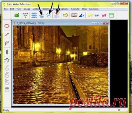 Анимация дождя и луж