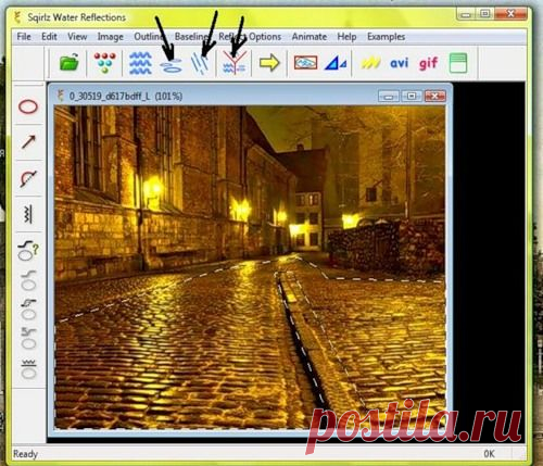 Анимация дождя и луж