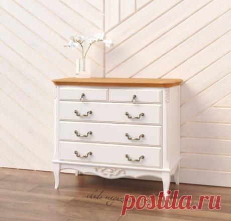 Комод цвета слоновая кость/ясень из массива бука с 5 ящиками купить по цене 73 130 руб. в Москве — интернет магазин chudo-magazin.ru