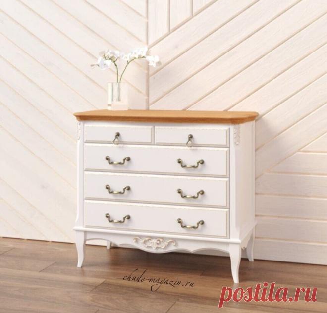 Комод цвета слоновая кость/ясень из массива бука с 5 ящиками купить по цене 73 130 руб. в Москве — интернет магазин chudo-magazin.ru
