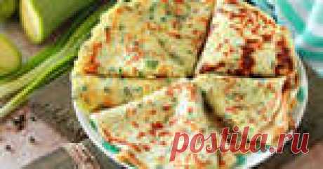 Кабачковые блины с сыром и зеленью