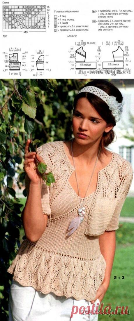 Болеро и топ » Мастерю - все своими руками