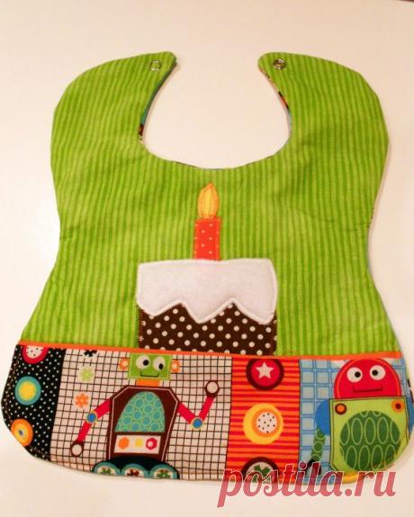 Custom Appliqued Robot Bib, Baby's 1st Birthday Boy bib, Baby boy sho…