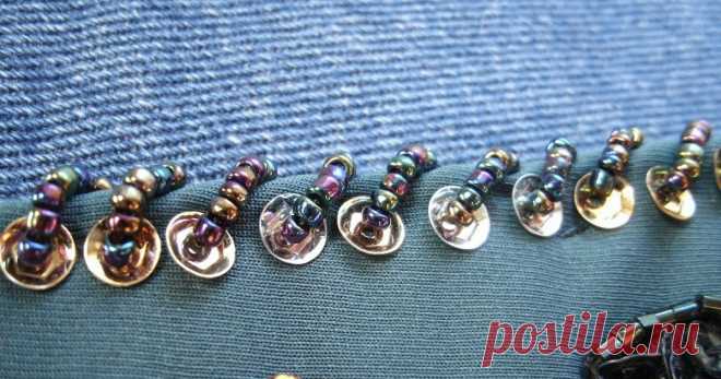 Beading Tutorial: Mushrooms    Mushroom trim on a belt.   In case you were not aware, I have been making up the names for these Bellydance beading tutorials. Mushrooms ...