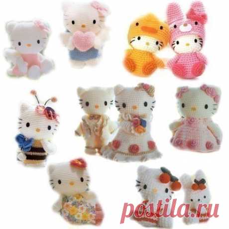 Entire Crochet pattern Hello Kitty animal от crochetpattern