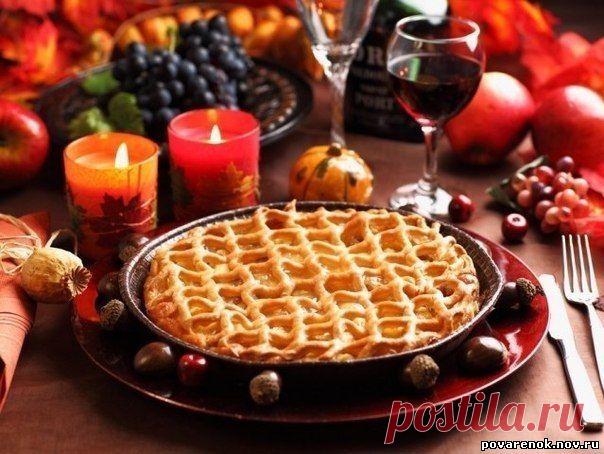 Шарлотка с яблоками  корицей и сгущeнкой - Сладкая выпечка - Выпечка - ПОВАРЕНОК