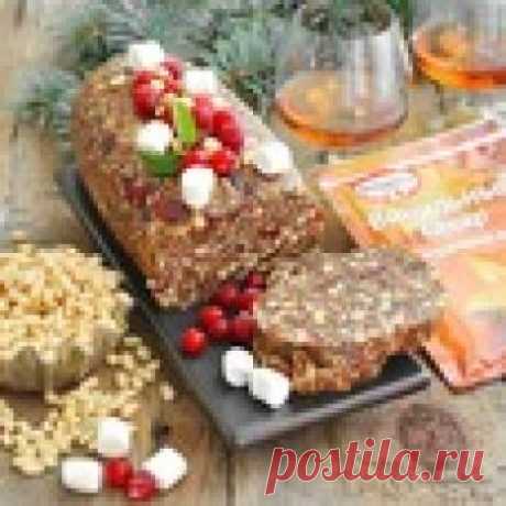Рождественское фруктово-ореховое полено Кулинарный рецепт
