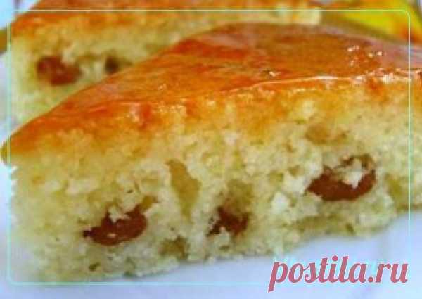 Манник с изюмом и медом