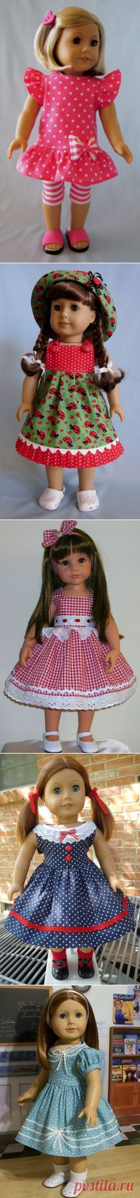 (30) Yellow sundress for 18 dolls or American Girl by mydollyscloset1 | My sewing
