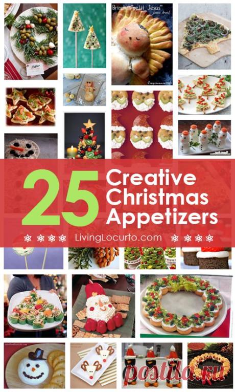 25 Christmas Appetizer Recipes (Fun Food Ideas) | Living Locurto | Party Ideas, Printables &amp; Crafts | DIY Lifestyle Blog