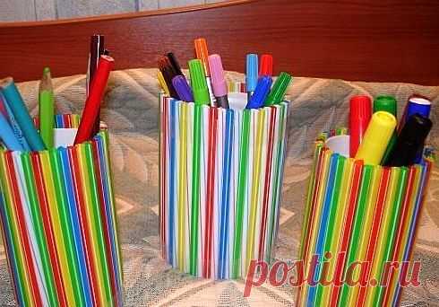 6 идей: поделки из трубочек для коктейля