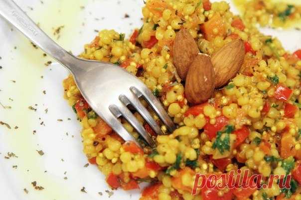 Кус-кус с овощами и петрушкой