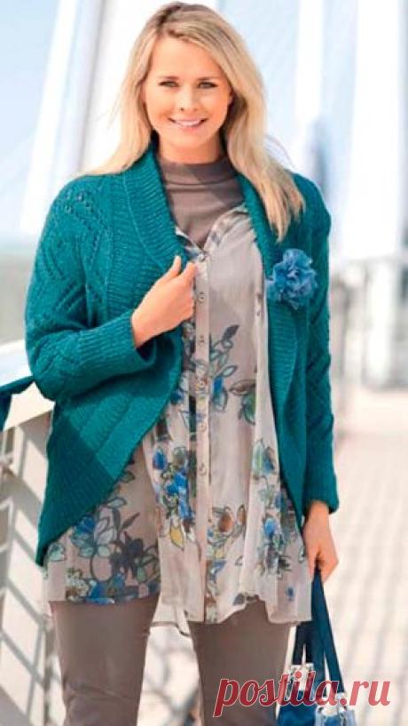 Жакет с закругленными полочками