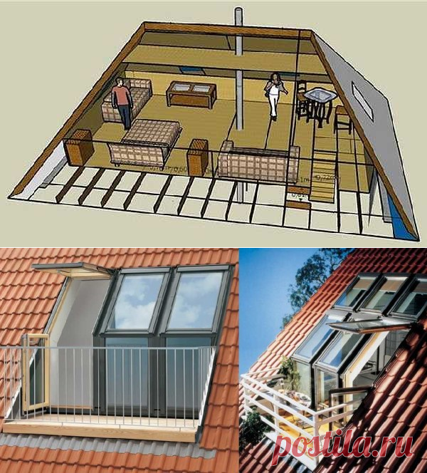 Крыша мансардного типа: виды, варианты, конструкция, фото