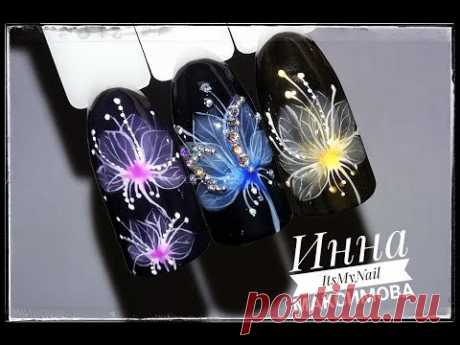🌸 СКАЗОЧНЫЕ цветы 🌸 ЦВЕТЫ на ногтях 🌸 Дизайн ногтей гель лаком 🌸 Nail Design Shellac 🌸