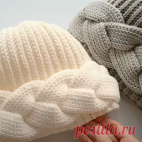 Шапка крючком с косами. Мастер-класс | Креаликум