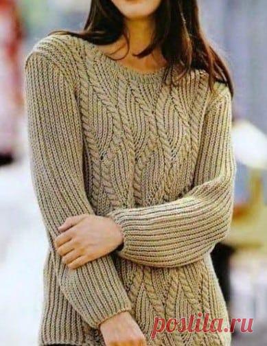 Схемы узоров - Патентный узор с косами