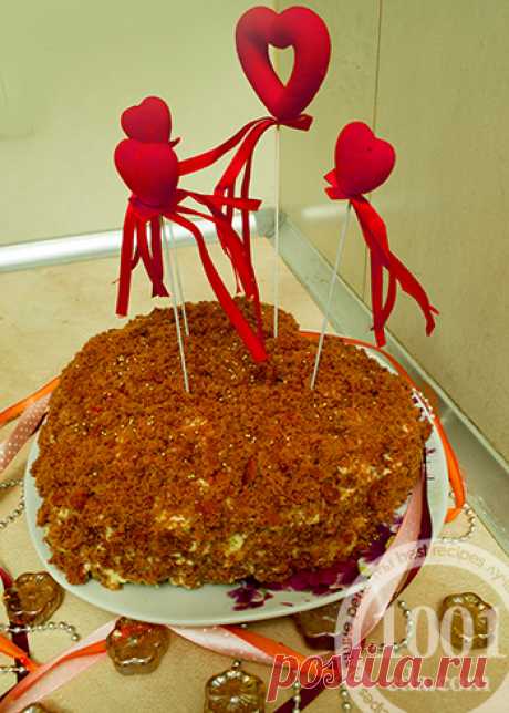 Рецепт торта для любимых - 14 февраля День влюбленных от 1001 ЕДА вкусные рецепты с фото!