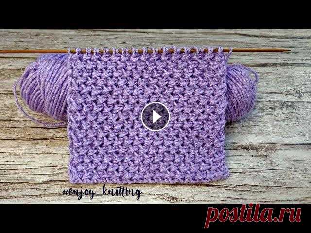 КРАСИВЫЙ Плотный Узор Спицами для пальто | Stitch knit pattern for coat, jumper, cardigan На спицы набираем количество петель кратное 2 Полное описание - _____________________________________________ Description in English Cast on an even n...
