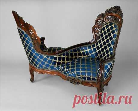 Скамья Тет-а-тет, 1850-е / Путь моды