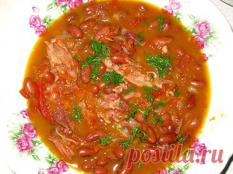 Фасоль с варено-копченой рулькой | БУДЕТ ВКУСНО!