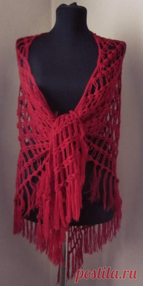 Пелагея Рублева #Шаль #handmade #крючок #ПелагеяРублева