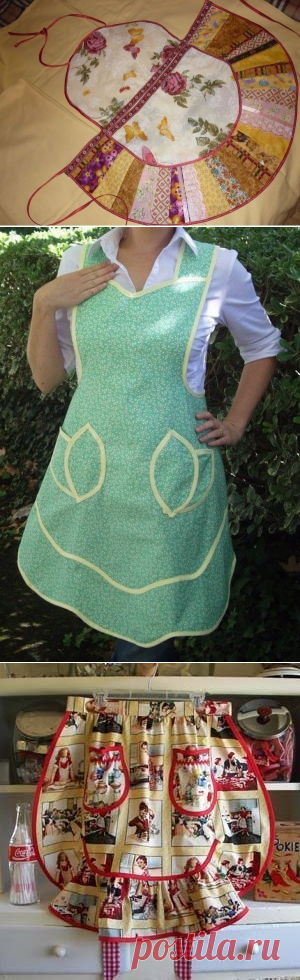 Шьем фартук (выкройка, описание, идеи).