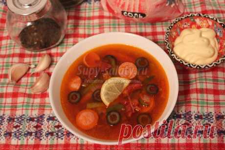 Солянка мясная сборная. Рецепт с пошаговыми фото