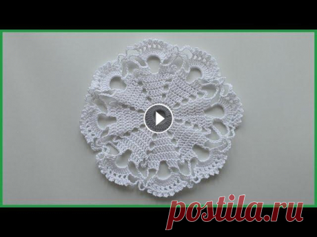 САЛФЕТКА крючком для начинающих мастер-класс. Вязание крючком / Simple Crochet Doily For Beginners САЛФЕТКА крючком для начинающих мастер-класс. Вязание крючком / Simple Crochet Doily For Beginners Рада приветствовать вас на своем канале. В данном в...