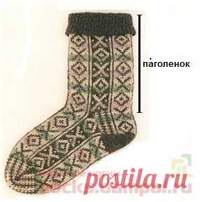 Паголенок носка | ВЯЗАНЫЕ НОСКИ