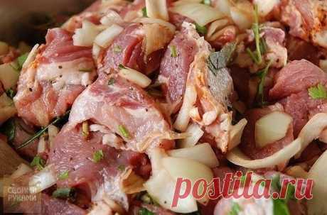 8 маринадов для шашлыка 

Активное время готовки 20 мин. + время на маринование мяса 

Шашлык в майонезе 
Чтобы мясо получилось на удивление нежным и сочным, а шашлык полностью оправдал ваши ожидания, попробуйте замариновать его в майонезе. Майонезный маринад не дает мясу подсыхать во время приготовления, и оно получается сочным. 
На 1 килограмм мяса нужно 500 гр. майонеза. Мясо посолить, поперчить. Лук (0,5 кг) нарезать кольцами, добавить майонез и все перемешать. Постави...