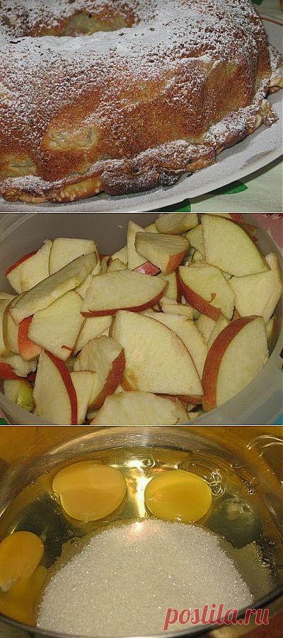 Мои любимые рецепты: Шарлотка с яблоками