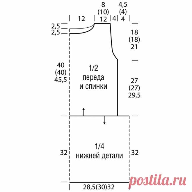 Мини-платье с кружевным воротником - схема вязания крючком. Вяжем Платья на Verena.ru