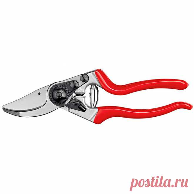 У садовых ножниц Stihl Felco F 9 для левшей внутреннее углубление для перекусывания проволоки, замок, закрываемый одной рукой, канавка для стекания древесного сока. Диаметр веток до 25 мм. Предназначены для виноградарства, плодоводства, садоводства, ухода за садом и парком.