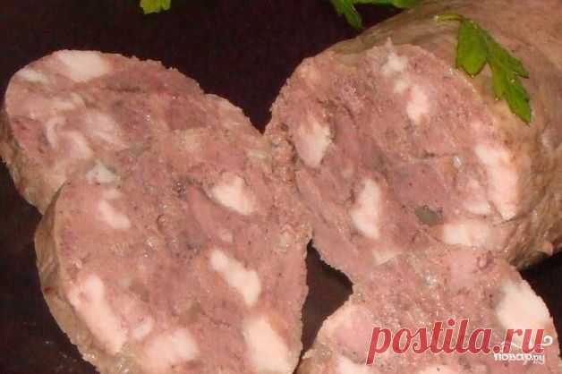 Сальтисон из печени - пошаговый кулинарный рецепт на Повар.ру