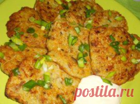 Оладьи из тыквы, картофеля и грибов