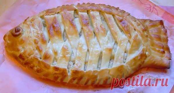 Рецепт пирога домашнего с начинкой из консервированной рыбы | Вкусняшка | Яндекс Дзен
