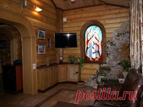 Витраж для арочного окна &quot;Утро&quot; -&gt; Витраж Тиффани -&gt; Витражи фото. Студия Художественные витражи Ирида