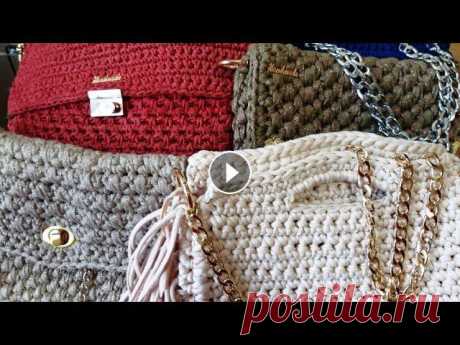 Мои вязаные сумки. Материал, фурнитура. My knitted bags. Material, fittings. Мои вязаные сумки. Материал, фурнитура. My knitted bags. Material, fittings. Обзор вязаных сумок из разного материала: полиэтиленовые пакеты, трикотаж...